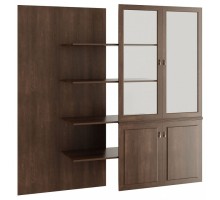 Панель с полками и дверцами для шкафа Ministry