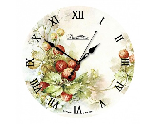 Настенные часы (33x33x4 см) Ягоды 01-018