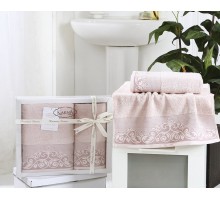 Набор из 2 полотенец для ванной BEYZA