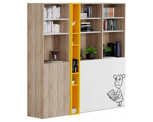 Шкаф книжный Юниор Оранжевая Корова