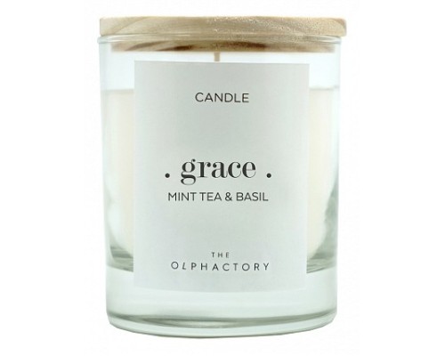 Свеча ароматическая (9.8 см) The Olphactory GRAСE Мята и базилик VV401MTTO