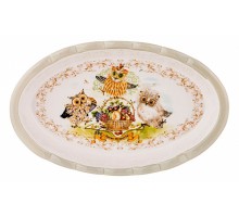 Блюдо (28х5х17 см) Дерево мудрости 358-1893