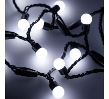 Гирлянда нить [20 м] Ball ARD-BALL-CLASSIC-D17.5-20000-BLACK-200LED WHITE (230V, 14W)