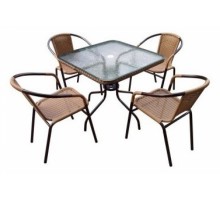 Набор уличный Николь-2LB TLH-037С-TLH070SR-70x70 Light Beige (4+1)