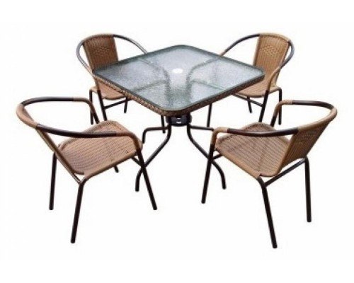 Набор уличный Николь-2LB TLH-037С-TLH070SR-70x70 Light Beige (4+1)