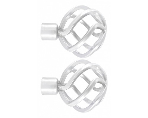 Набор из 2 наконечников для карнизов Шар плетеный