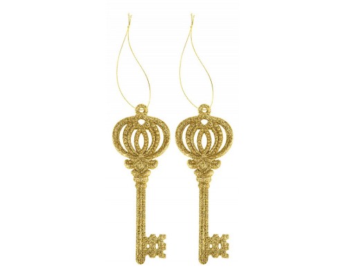 Набор из 2 елочных игрушек Ключи 858-158