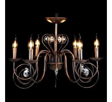 Подвесная люстра Eurosvet Tomas 60018/6 черный с золотом