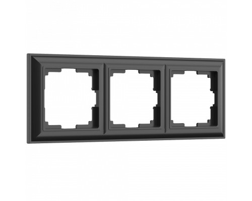Рамка на 3 поста Werkel WL14 WL14-Frame-03 (черный матовый)