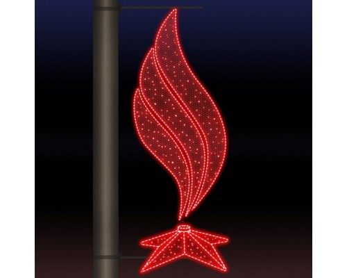 Панно световое День Победы [0.6x1.5 м] RL-KN-9-9-R-dR