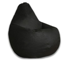 Кресло-мешок Черная ЭкоКожа XL