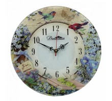 Настенные часы (33x33x4 см) Незабудки-2 01-052
