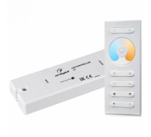 Контроллер-регулятор ЦТ с пультом ДУ Arlight SR-2839 SR-2839MIX White (12-24V, 2x5A, ПДУ)