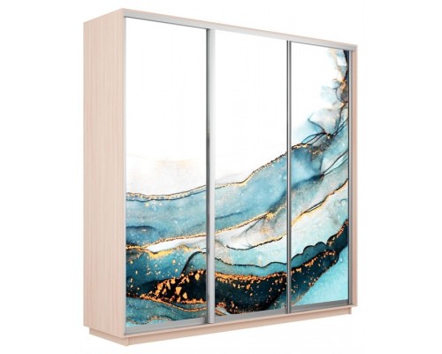 Шкаф-купе Экспресс Фото трио 1019 2400x600x2200