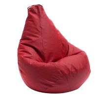 Кресло-мешок Красная ЭкоКожа L