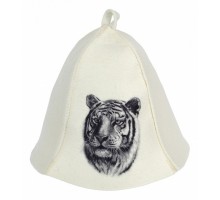 Шапка для бани универсальная Тигр