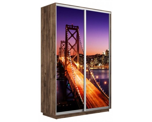 Шкаф-купе Экспресс Фото дуо 1007 1400x600x2200