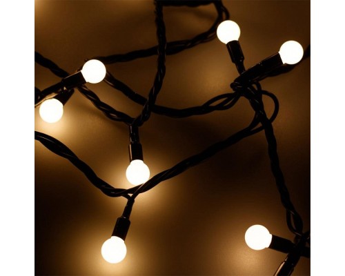 Гирлянда нить [20 м] Ball ARD-BALL-CLASSIC-D13-20000-BLACK-200LED WARM (230V, 14W)