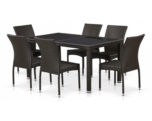 Набор уличный  T246A/Y380A-W53 Brown 6Pcs