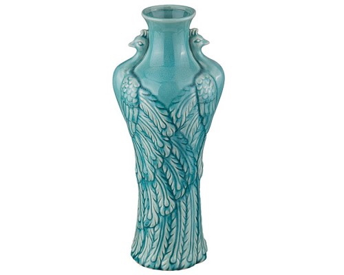 Ваза настольная (7.5х36 см) Фазаны 232-136