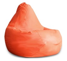 Кресло-мешок Оранжевая ЭкоКожа XL