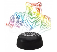 Зверь декоративный Uniel ULI-M508 RGB/3AA TIGER FAMILY/BLACK UL-00008403