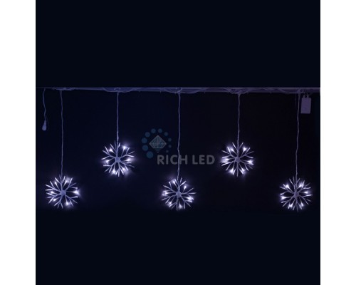 Гирлянда с насадками (3x0.7 м) RL-PSF3*0.7C-W/W