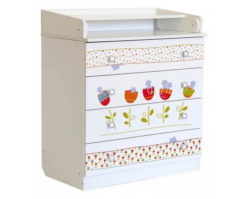 Комод пеленальный Polini kids Simple 1580 Сонные котята