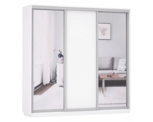 Шкаф-купе Экспресс Медиум (2 зеркала) Трио 1800x600x2200