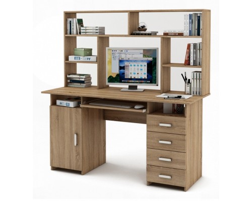 Стол компьютерный Лайт-7К СН