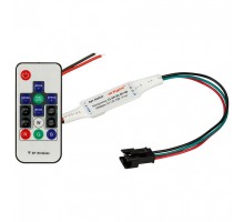 Контроллер-регулятор цвета RGBW с пультом ДУ Arlight CS-SPI CS-SPI-RC-RF14B (2048pix, 5-12V, ПДУ 14 кн)