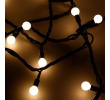 Гирлянда нить [10 м] Ball ARD-BALL-CLASSIC-D13-10000-BLACK-100LED WARM (230V, 7W)