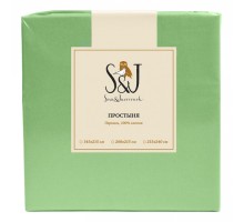 Простыня евростандарт S&J P