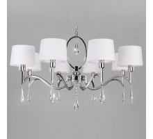 Подвесная люстра Eurosvet Madera 10093/8 хром/прозрачный хрусталь Strotskis