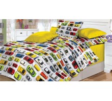 Постельное белье полутораспальное Машинки