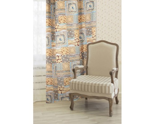 Портьера (100x240 см) 2 шт. Patchwork