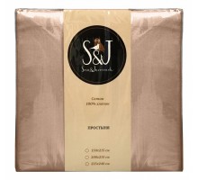 Простыня двуспальная S&J S