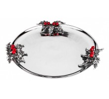 Блюдо декоративное (39.5х6 см) Red Berries 725-015