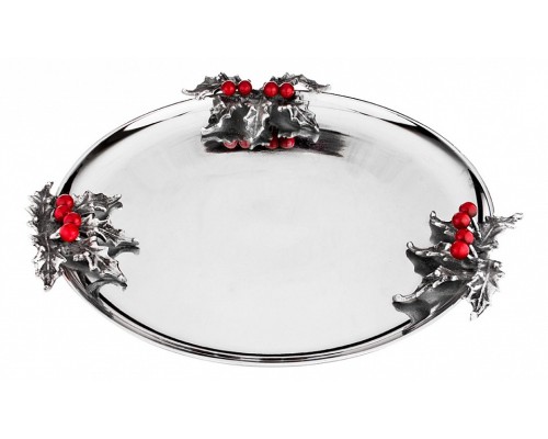 Блюдо декоративное (39.5х6 см) Red Berries 725-015