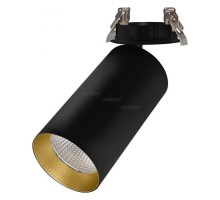 Спот Arlight SP-POLO-BUILT-R95-25W White5000 (BK-GD, 40 deg) 027350