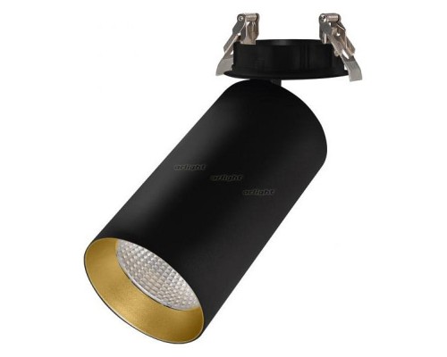 Спот Arlight SP-POLO-BUILT-R95-25W White5000 (BK-GD, 40 deg) 027350