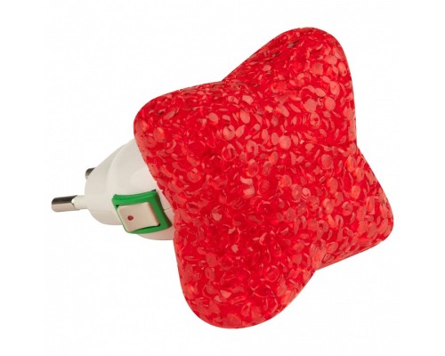 Ночник Uniel DTL-309 DTL-309-Звездочка/RED/1LED/0,1W