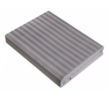 Простыня на резинке (180x200 см) Stripe Gray