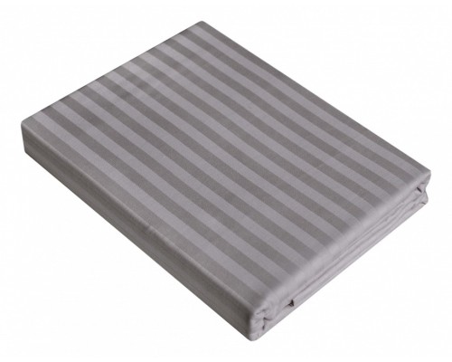 Простыня на резинке (180x200 см) Stripe Gray