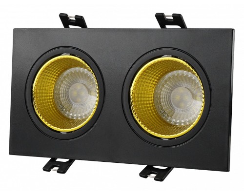 Встраиваемый светильник Denkirs DK3020BYE DK3072-BK+YE