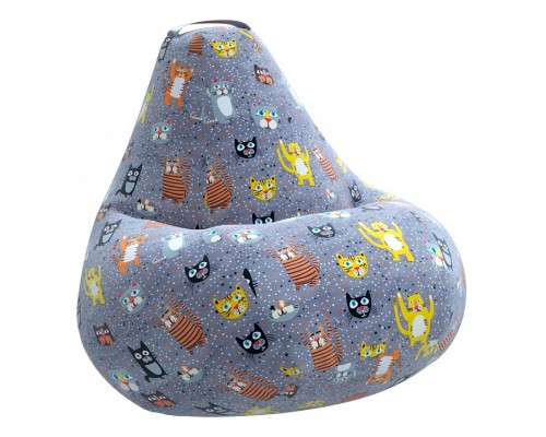 Кресло-мешок Cats Жаккард 2XL 135*95 см