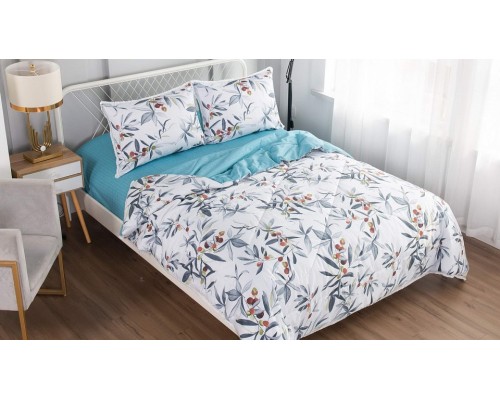 Постельное белье с одеялом семейное Люсиль №11