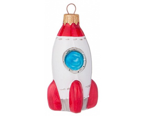 Елочная игрушка (11 см) Ракета 140-267