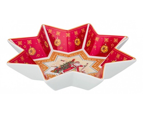 Блюдо (26x5 см) Дед Мороз 85-1624