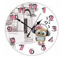Настенные часы (33 см) Совенок 01-072
